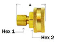 Brass Compression x FGH Diagram